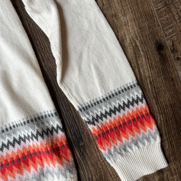 Talbots Reindeer Holiday Christmas Fair Isle Knit Sweater Multicolor Women's S - Picture 9 of 13